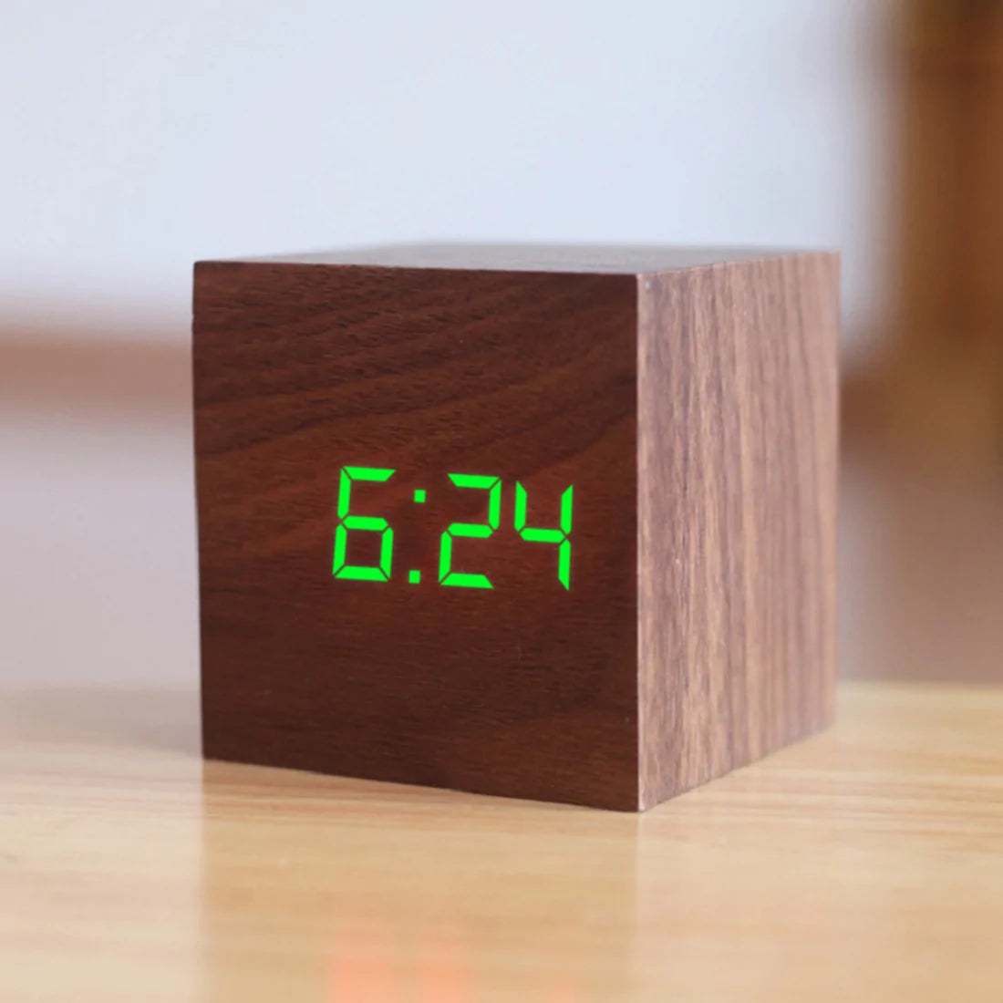 Digital Clock Wood