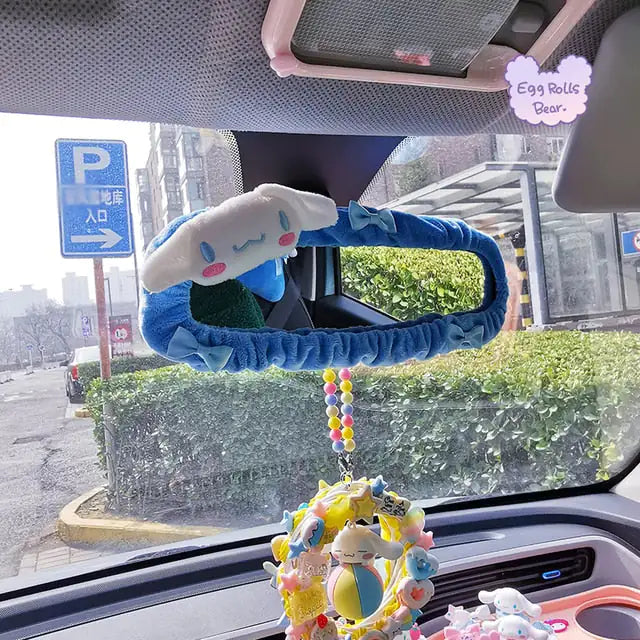 Plush Car Mirror Decoration