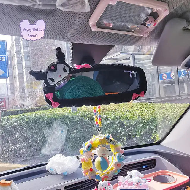 Plush Car Mirror Decoration