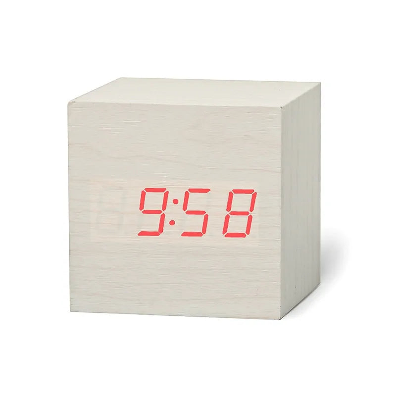 Digital Clock Wood