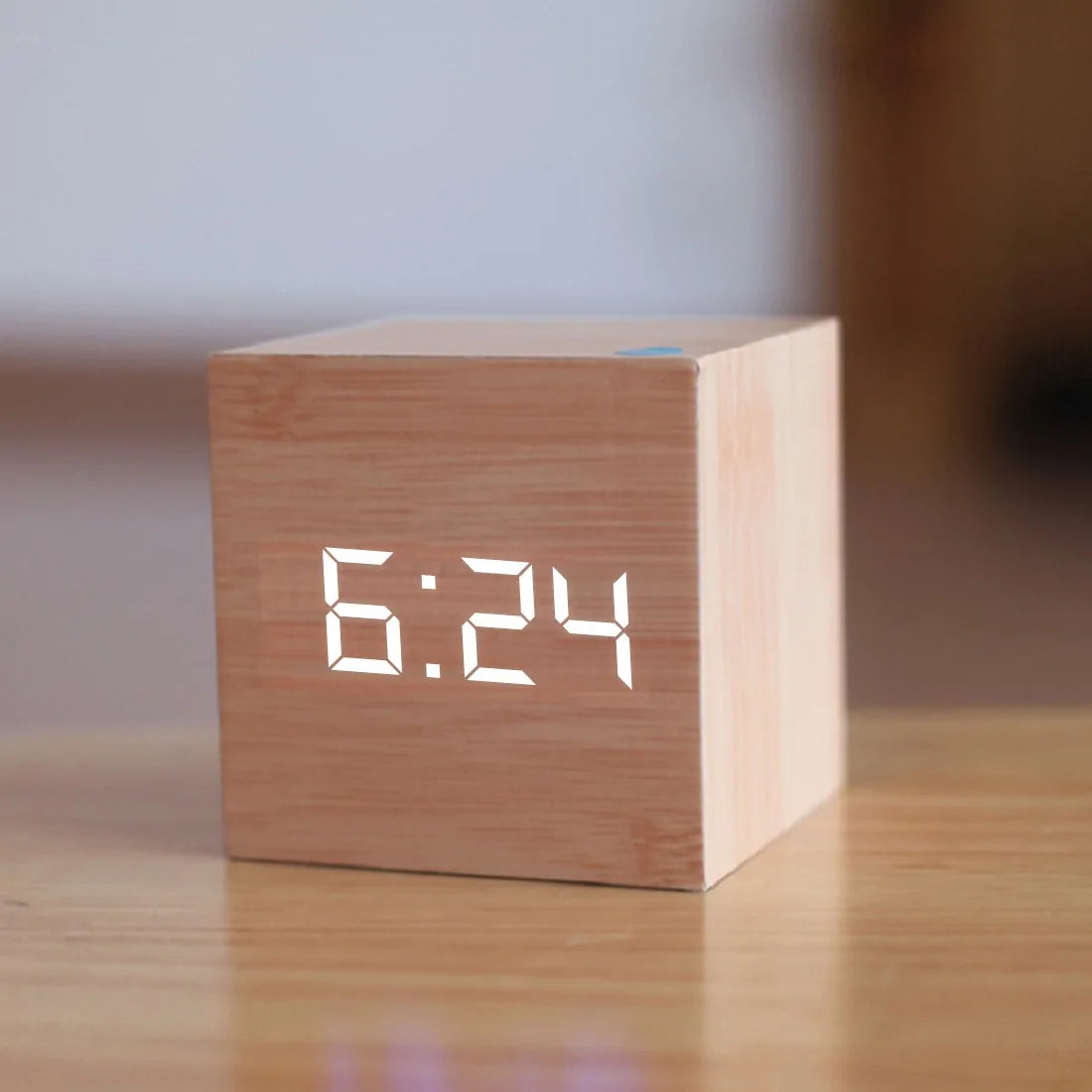 Digital Clock Wood