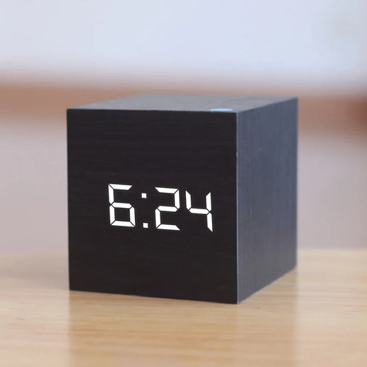 Digital Clock Wood