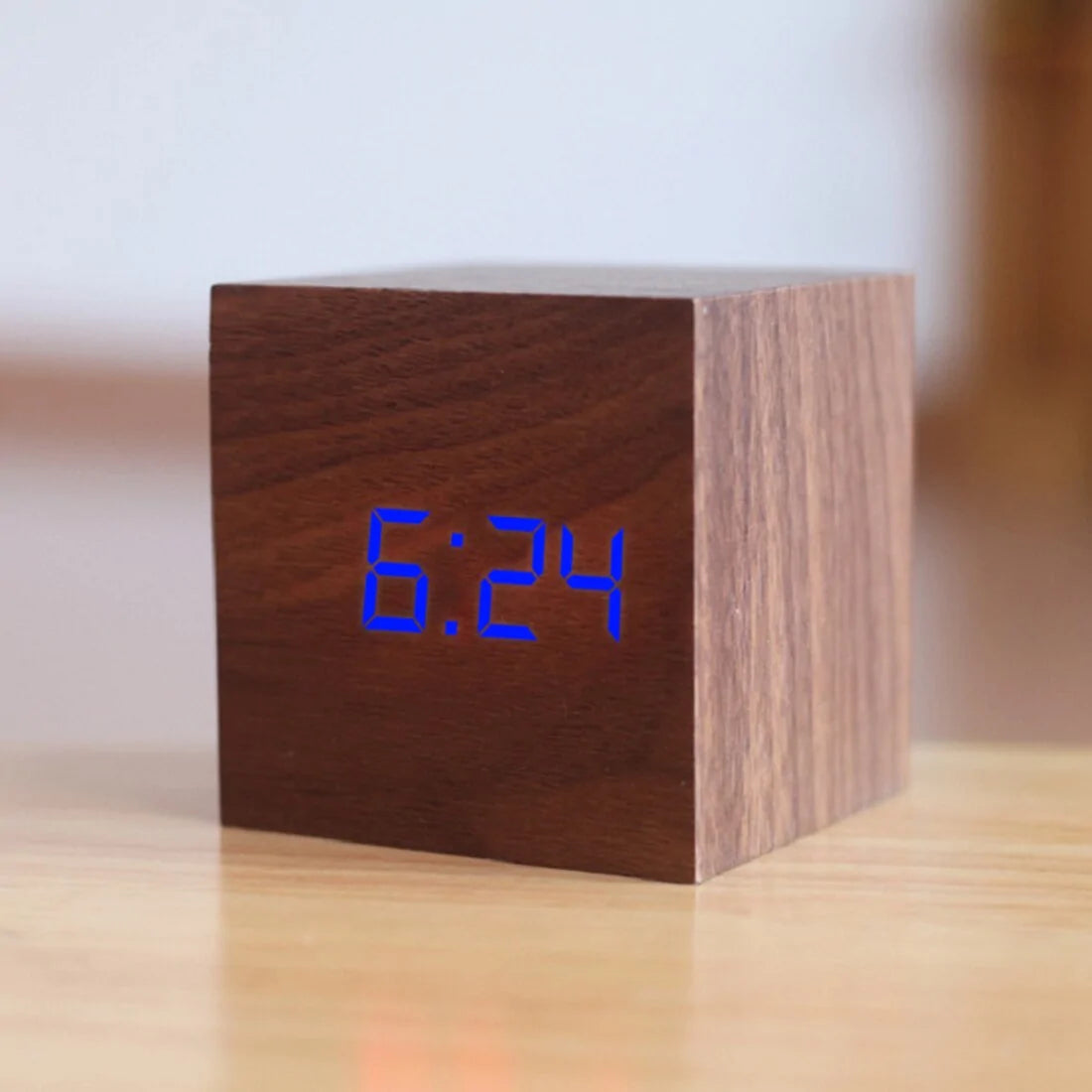 Digital Clock Wood