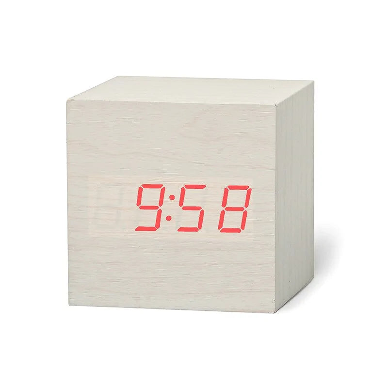 Digital Clock Wood