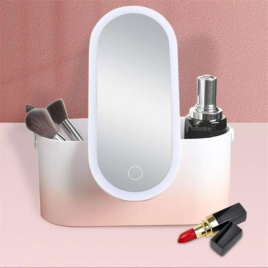 Portable Makeup Mirror Organizer