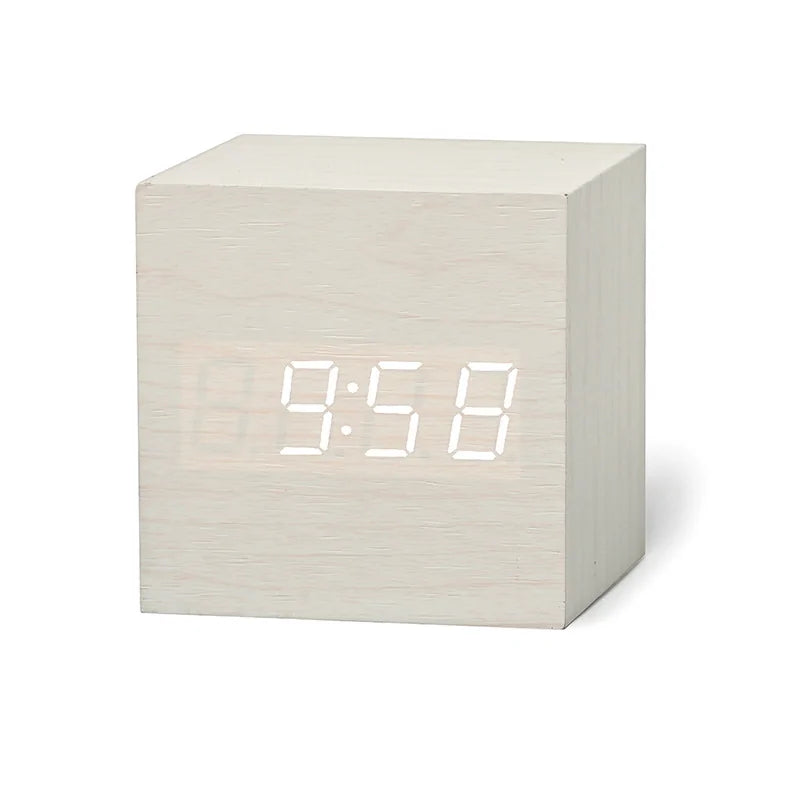 Digital Clock Wood